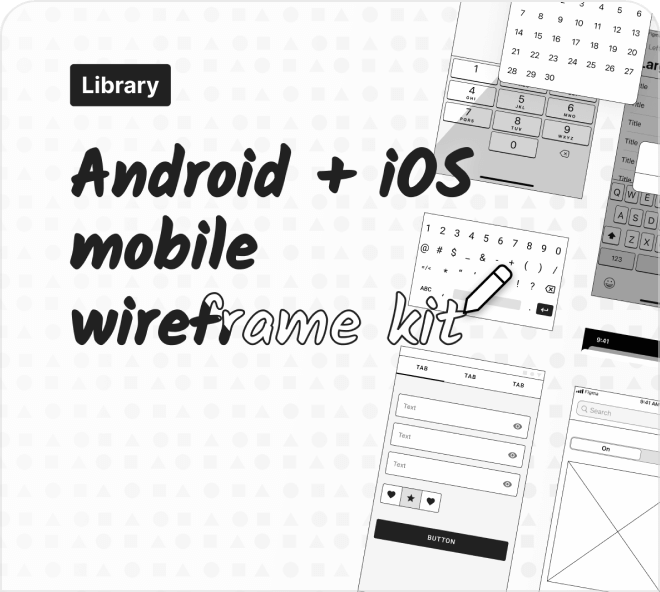 Mobile Wireframe UX Kit