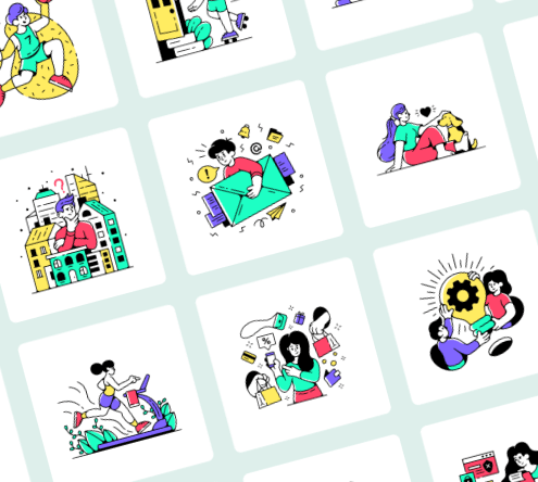 Cartoon Lifestyle Illustrations