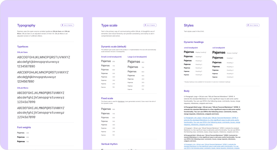 Gitlab Design System preview 3