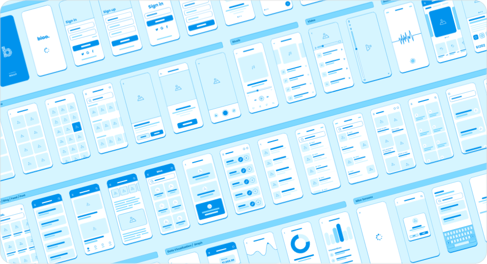 Mobile Wireframe Kit Lo-fi preview 3