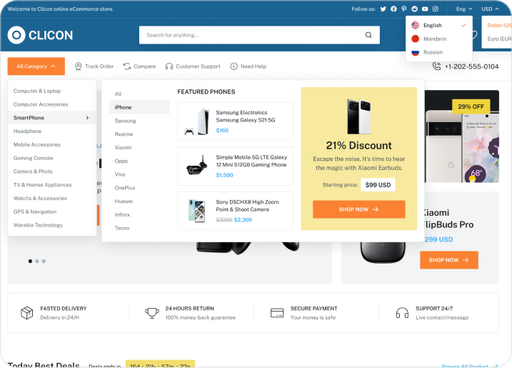 Technology Shopping Website preview 2