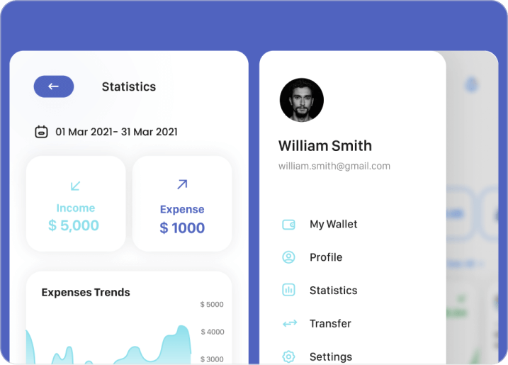 Mobile Finance App Design preview 2