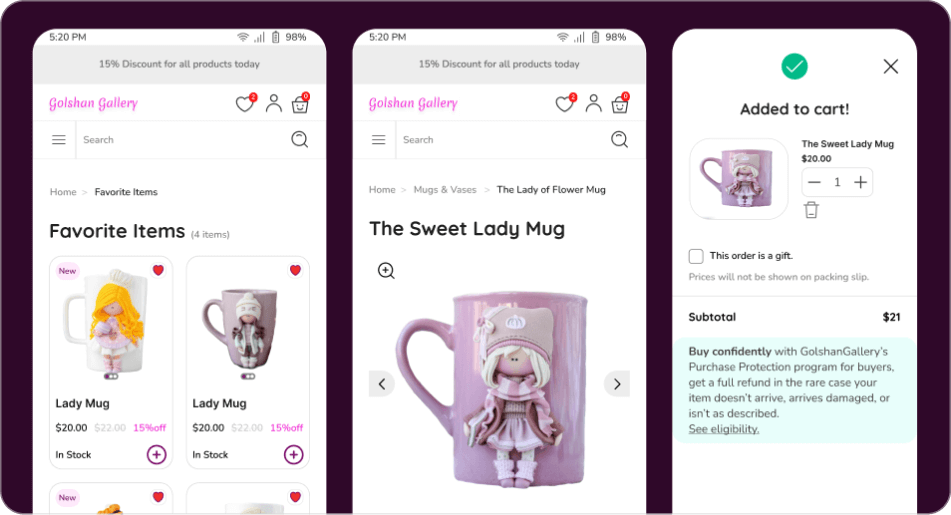 Feminine Design Style App preview 3