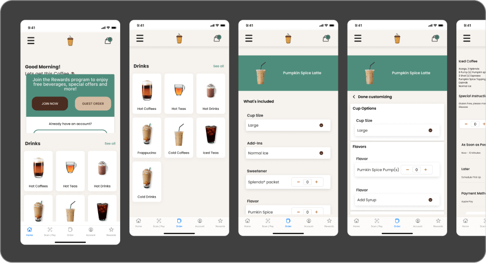 Coffee Shop Mobile App preview 3