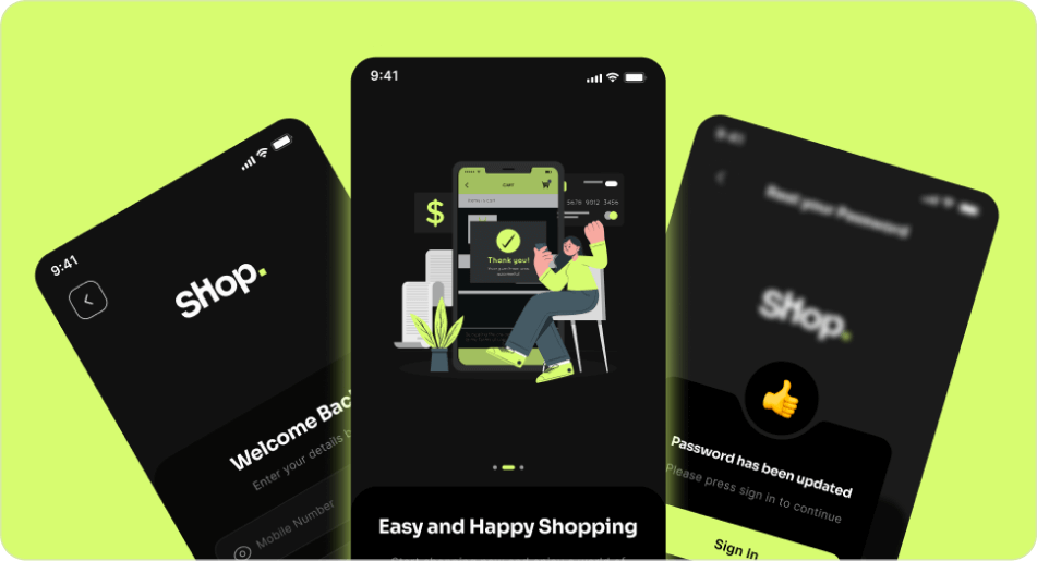 eCommerce Onboarding and Login preview 3