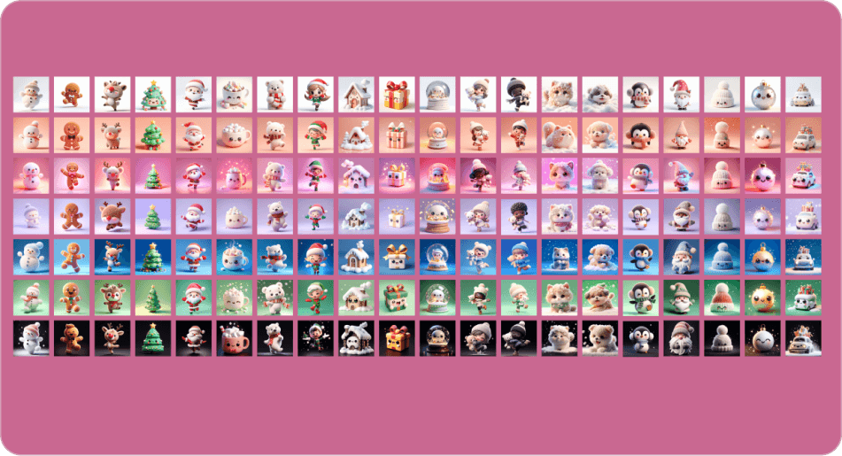 Christmas AI Art Pack preview 3
