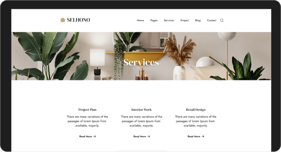 Interior Design Website Template preview 3