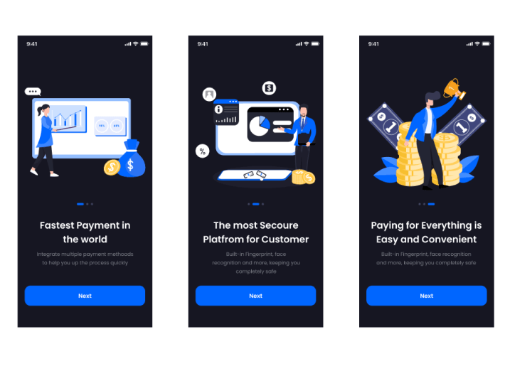 Mobile Bank Design Template preview 2