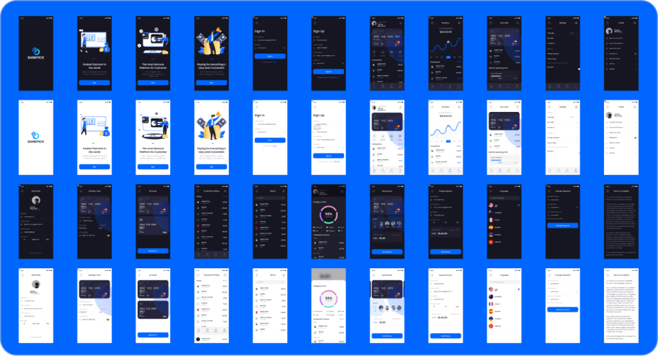 Mobile Bank Design Template preview 3