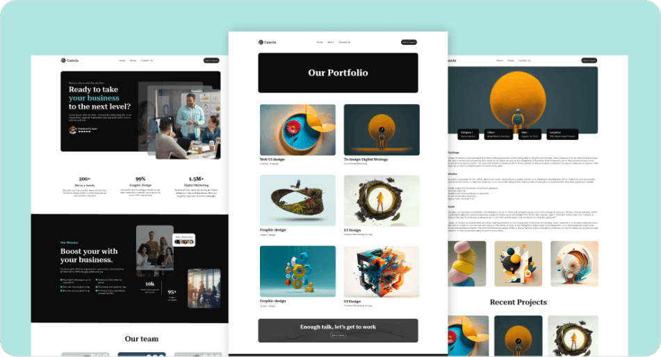 Agency Website Template preview 3