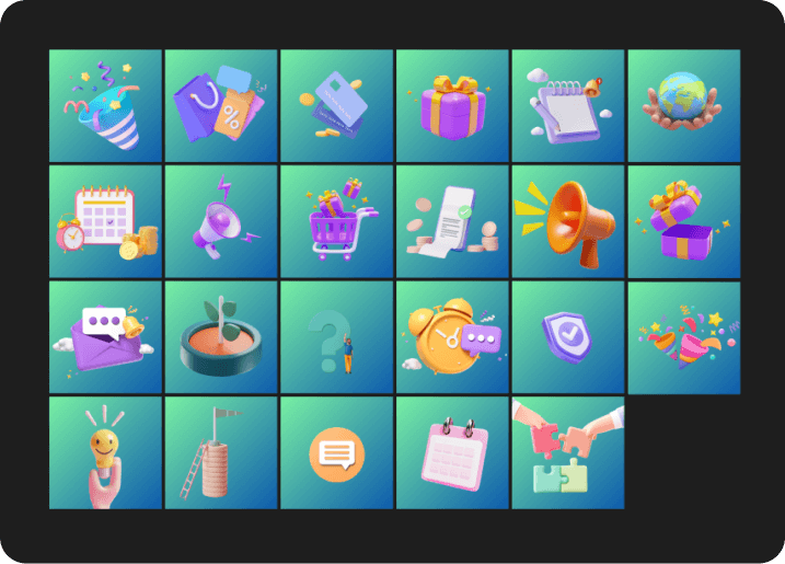 Fun 3D Icon Pack preview 2