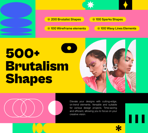 Brutalism Shapes Pack