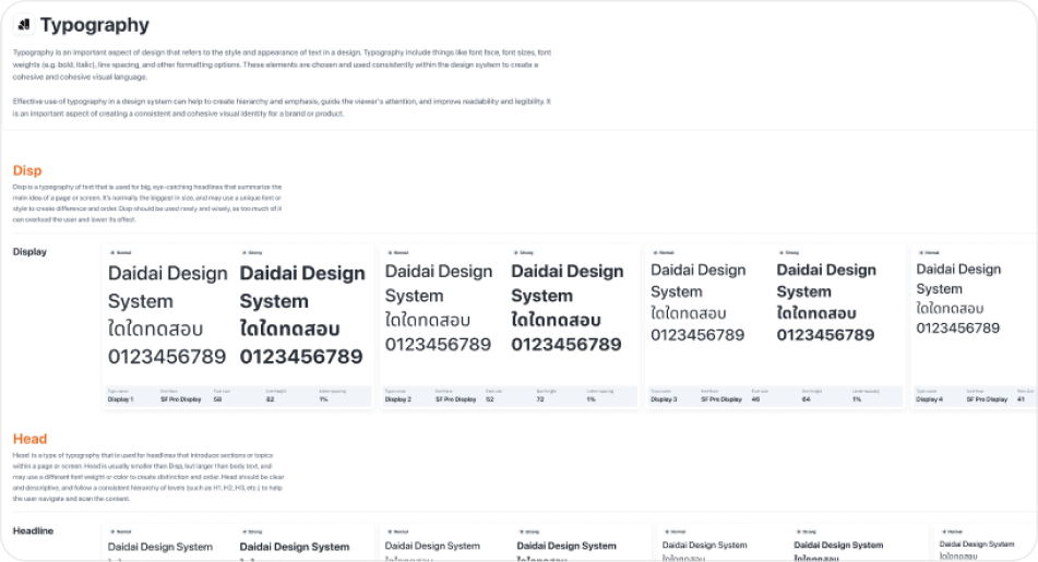 Design Tokens Design System preview 3