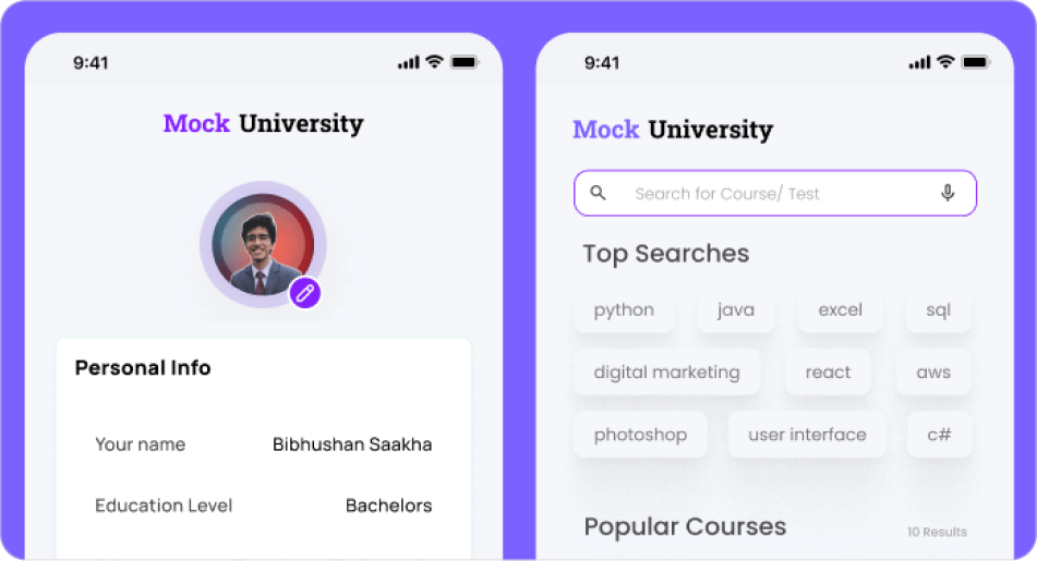 University Mobile App preview 3