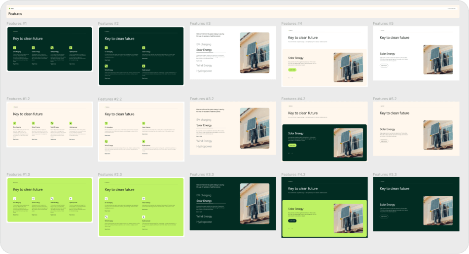 Green Energy Website Components preview 3