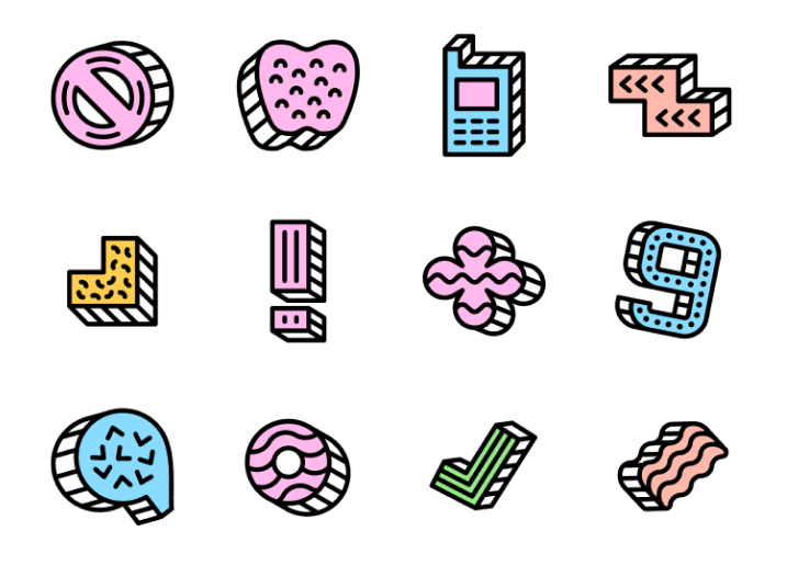 Free Retro Shapes preview 2
