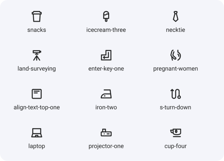 Byte Dance Line Icon Library preview 2