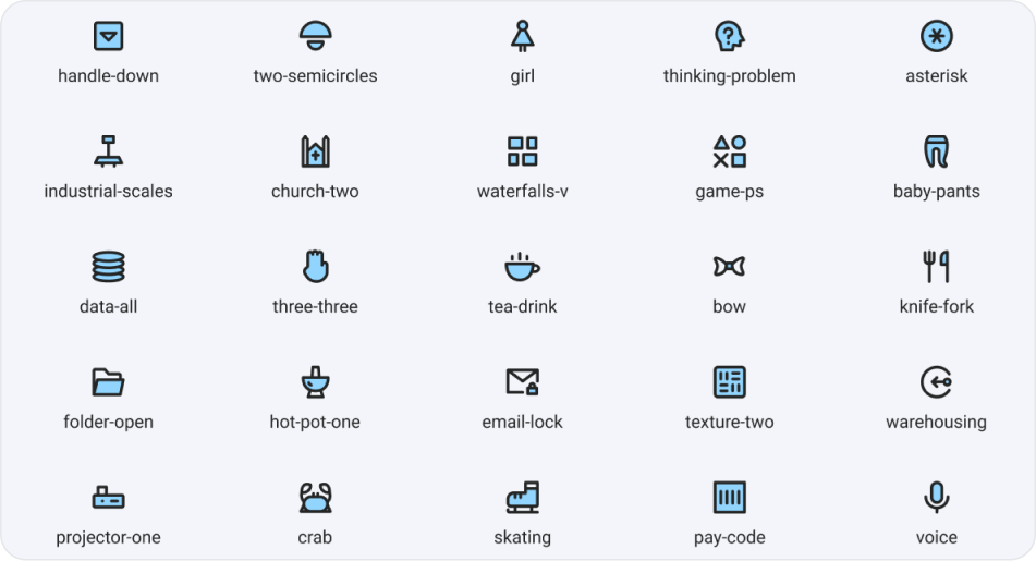 Byte Dance Line Icon Library preview 3