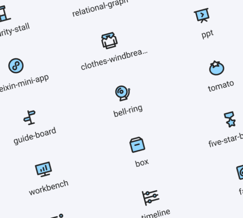 Byte Dance Line Icon Library