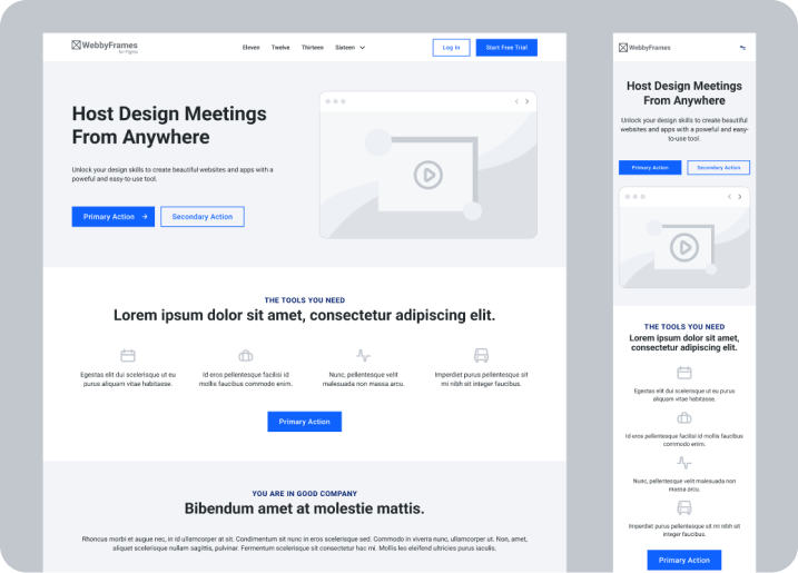 Wireframe Template Pack preview 2