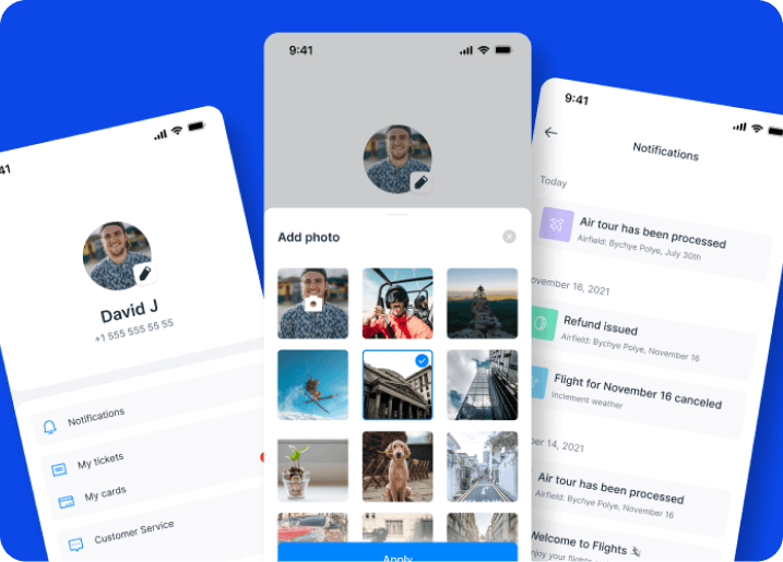 Plane Flights App Template preview 2