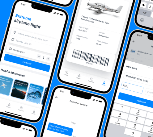 Plane Flights App Template