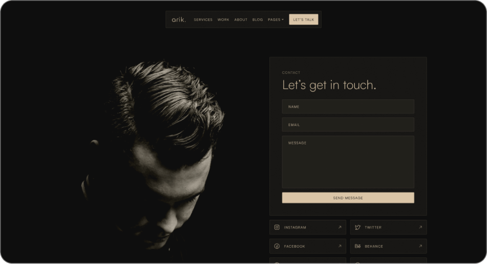 UI Designer Portfolio Template preview 3