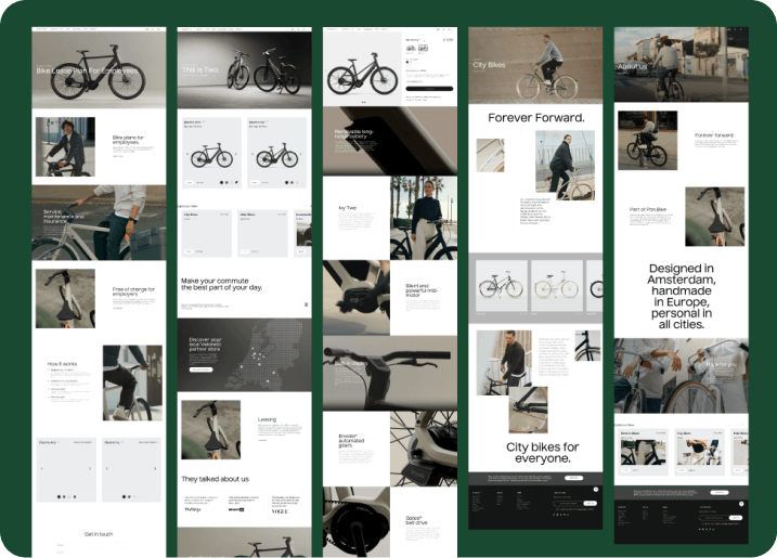 Bike Shop Website Template preview 2