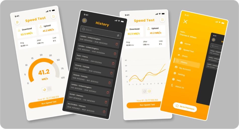 Mobile VPN App UI Kit preview 3
