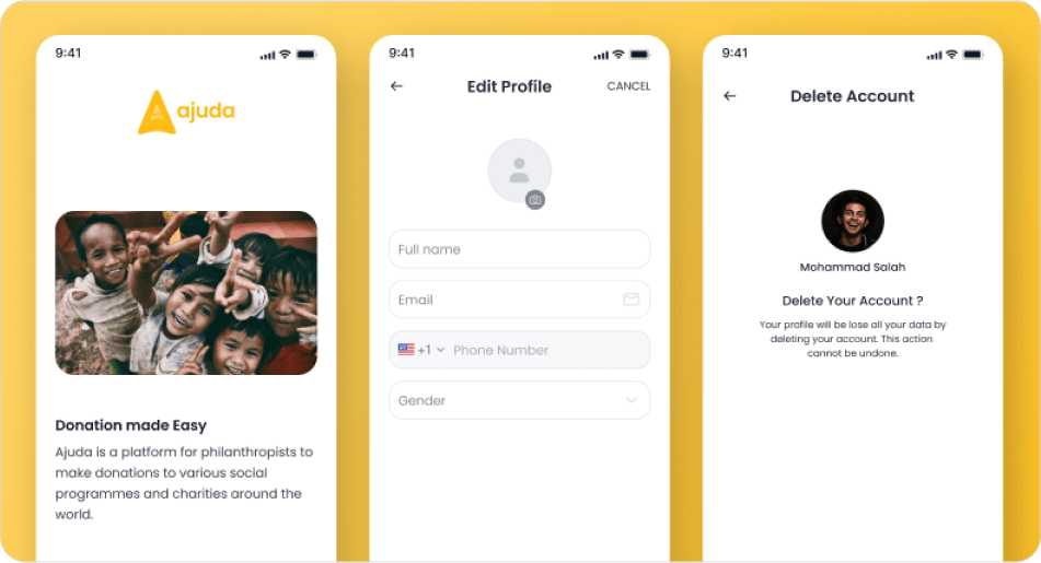 Donation App UI Design preview 3