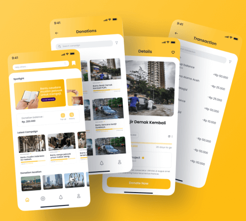 Donation App UI Design
