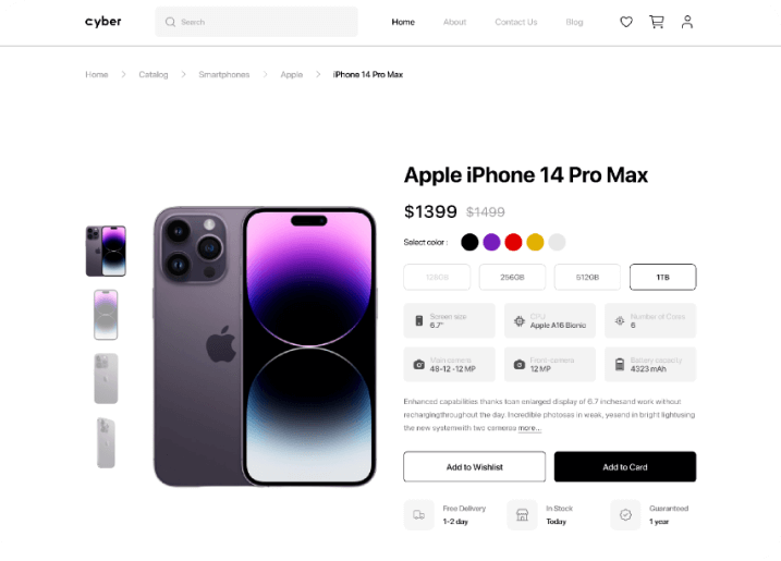 Mobile Phone Shopping Site preview 2