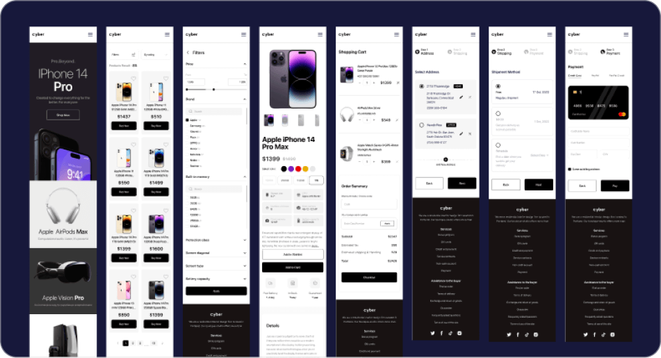Mobile Phone Shopping Site preview 3