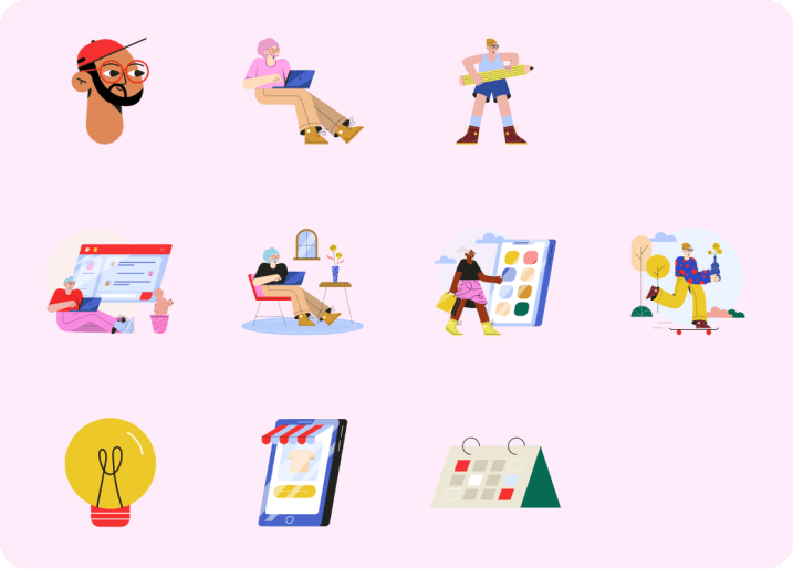 Talented Artists Illustration Pack preview 2