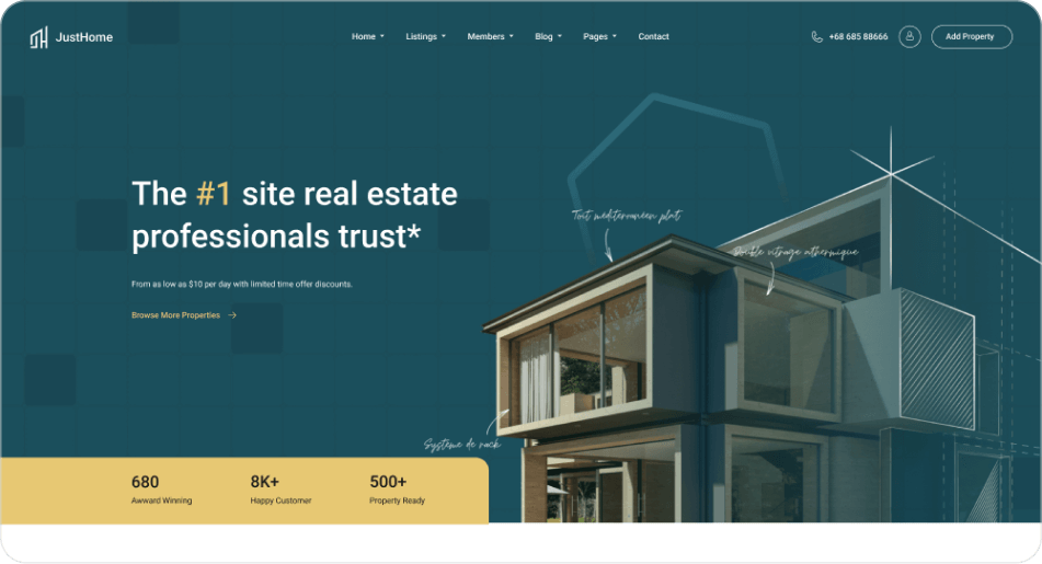 Real Estate Website Template preview 3