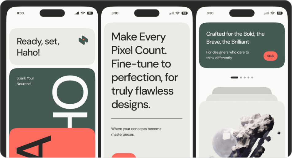 Beautiful Mobile App Template preview 3