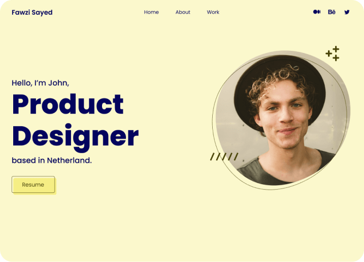 5 Portfolio Website Designs preview 2