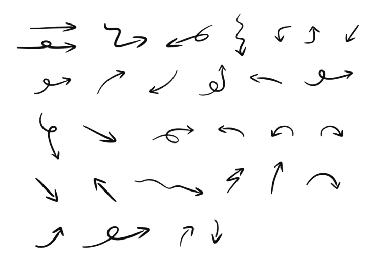 Hand Drawn Arrows and Scribbles preview 2