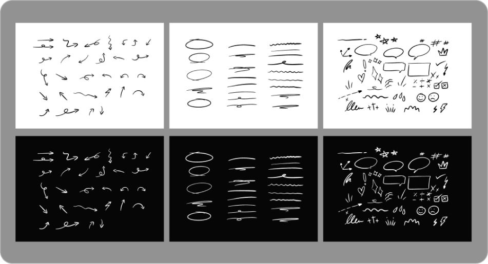 Hand Drawn Arrows and Scribbles preview 3