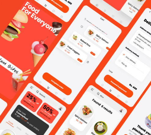 Cute Food App Template