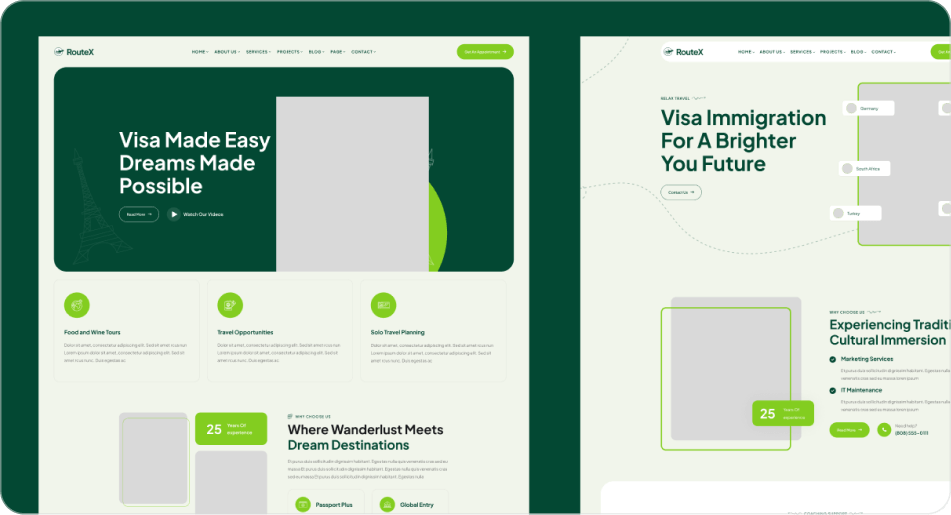 Immigration and Visa Web Template preview 3