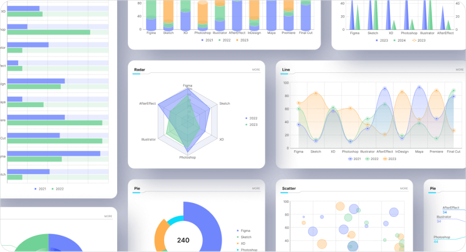 Massive Charts and Graphs Pack preview 3