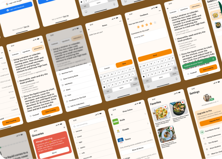 Cooking App Design Template preview 2