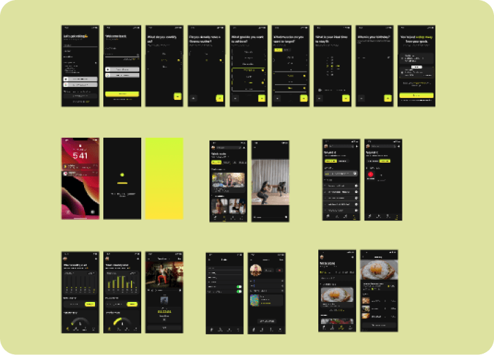 Fitness and Meals App Template preview 2