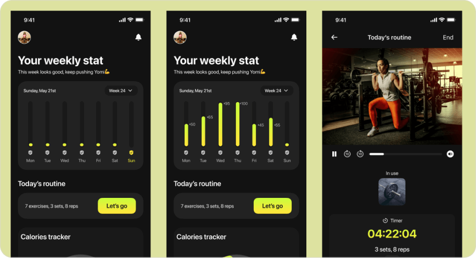 Fitness and Meals App Template preview 3