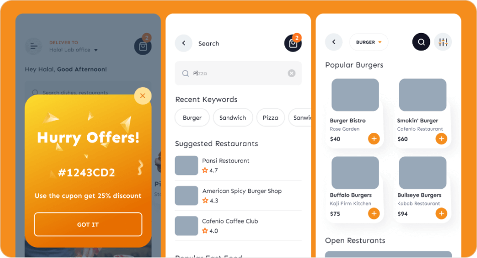 Food Delivery App Template preview 3