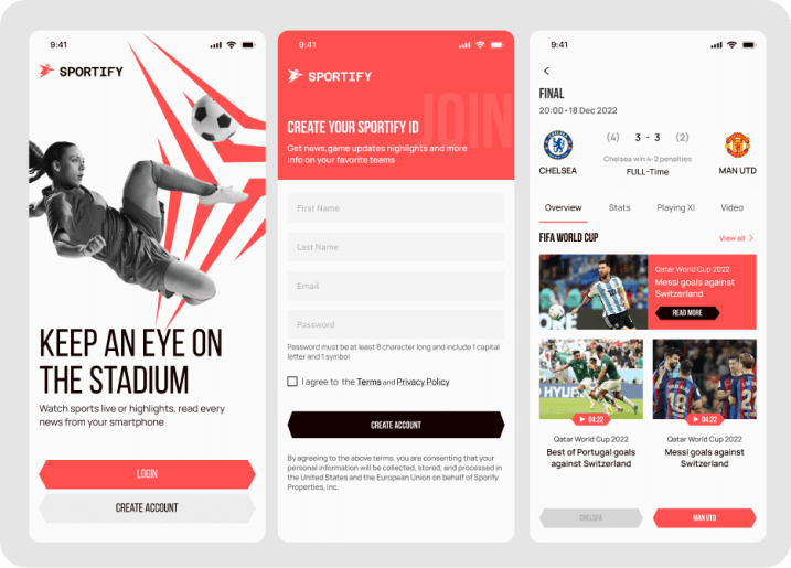 Sports Streaming App preview 2