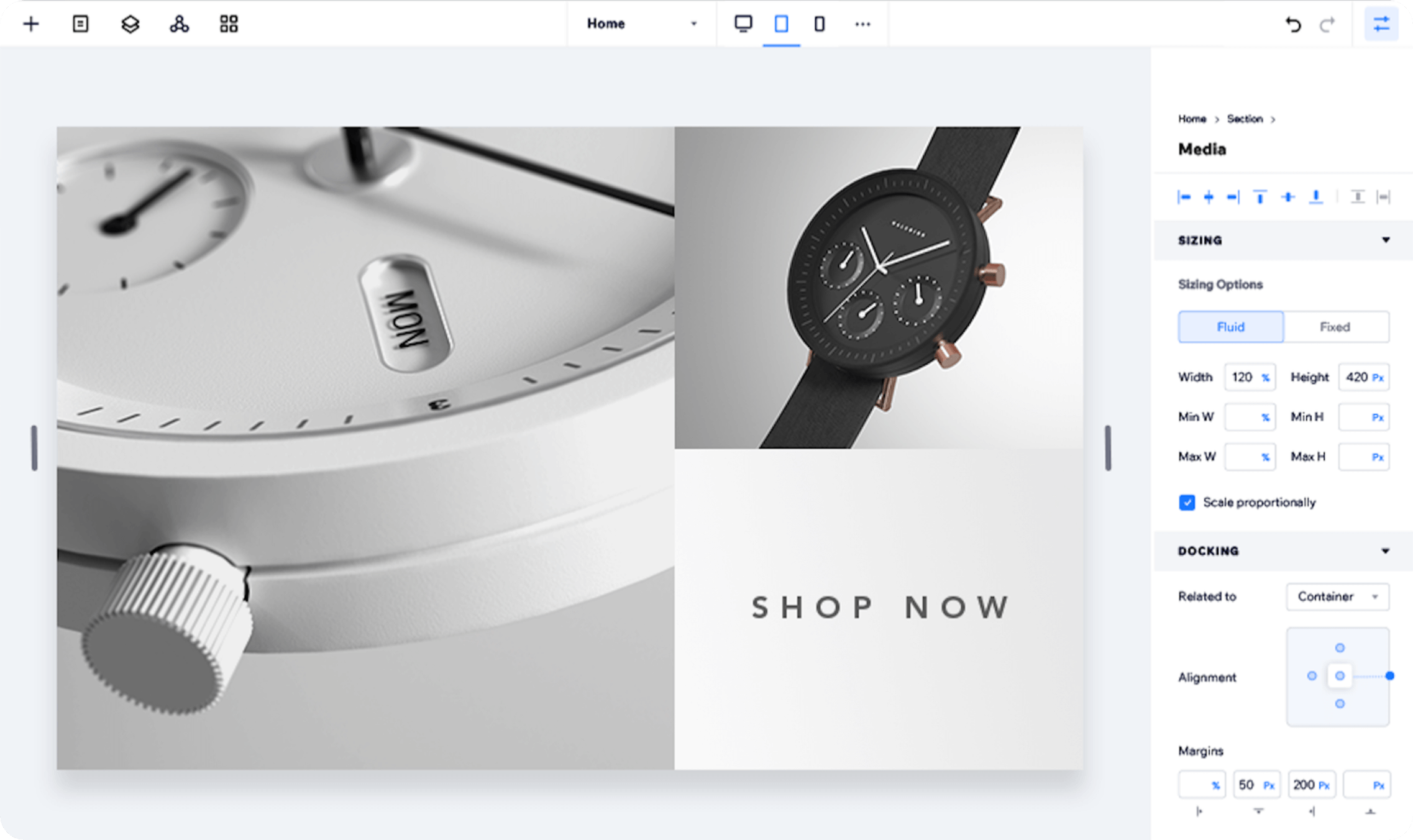 With-Editor-X-user-can-design-with-drag-and-drop-element