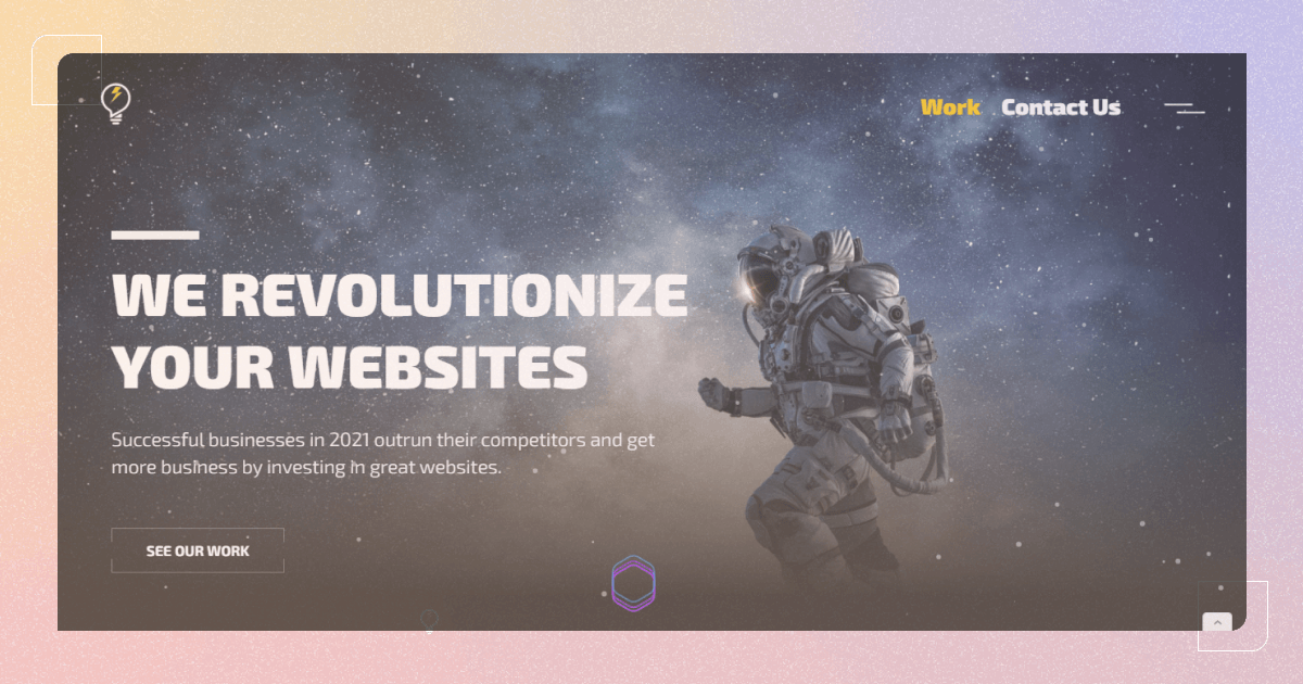 With white space, small business website can be very useful to not focus everything into one place.
