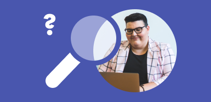 How to create behaviours, magnifying glass over a person
